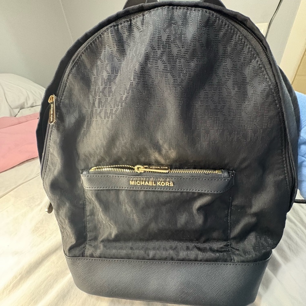 Michael Kors Black Backpack - Picture 1 of 10